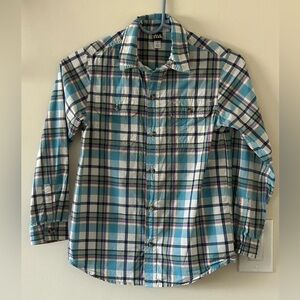 Tea Collection-{Size: Boys 10}-Plaid Button Down Shirt